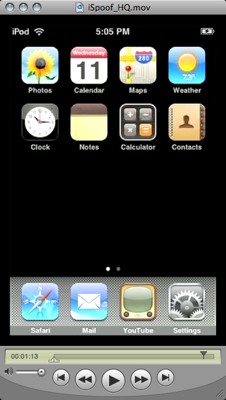ISpoof iPhone touchscreen